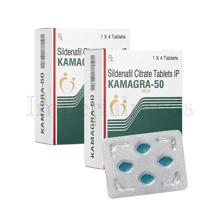 Kamagra Gold 50 mg sildenafil tablets for mild to moderate erectile dysfunction treatment