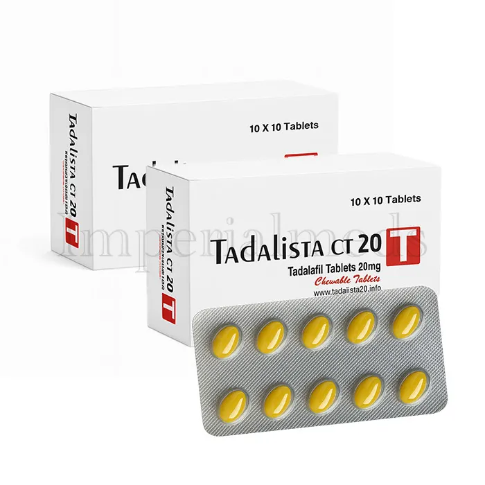 Tadalista CT 20 mg tadalafil chewable tablets for erectile dysfunction treatment
